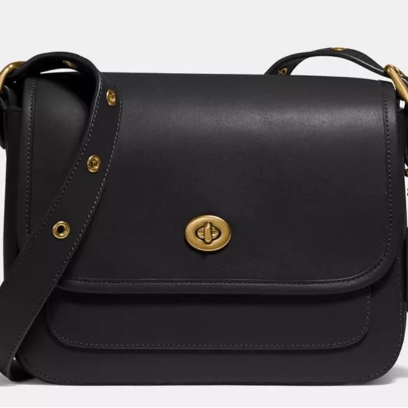 Coach Handbags - Coach Rambler Handbag in Glovetanned Leather (Black)